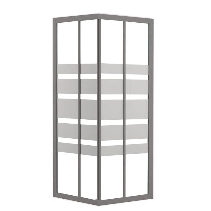 mamparas ducha modelo SIENA ANGULAR SERIGRAFIADA