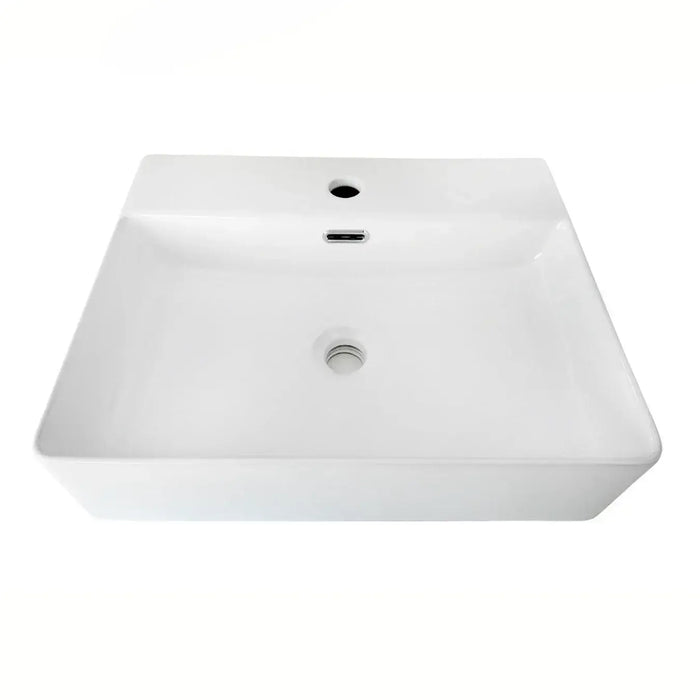 LAVABO SOBRE ENCIMERA MODELO RIFF, cerámica blanca, diseño moderno y compacto para baños elegantes.