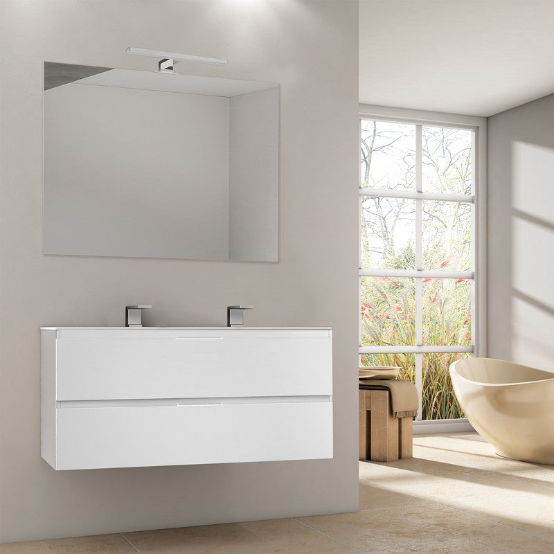 Espejo de baño rectangular modelo Luna horizontal