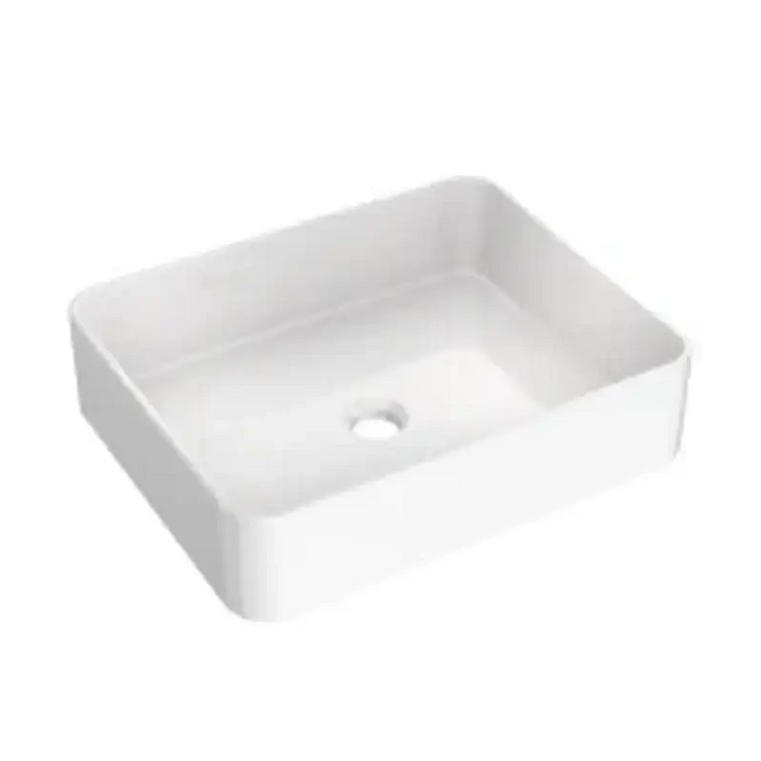 LAVABO SOBRE ENCIMERA MODELO BOREN en blanco brillante, diseño moderno para baños elegantes.