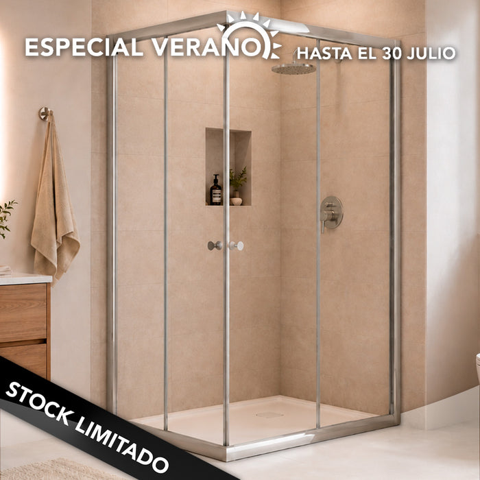 Mampara de ducha angular modelo Cataria