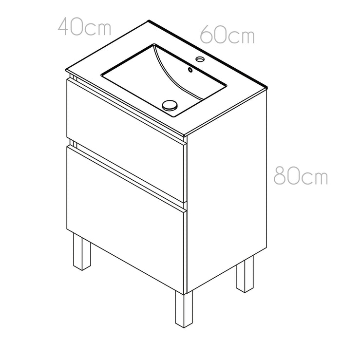 Conjunto de mueble de baño en KIT modelo DAL