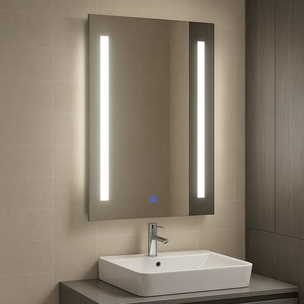 Espejo de baño moderno con luz Led modelo Cora