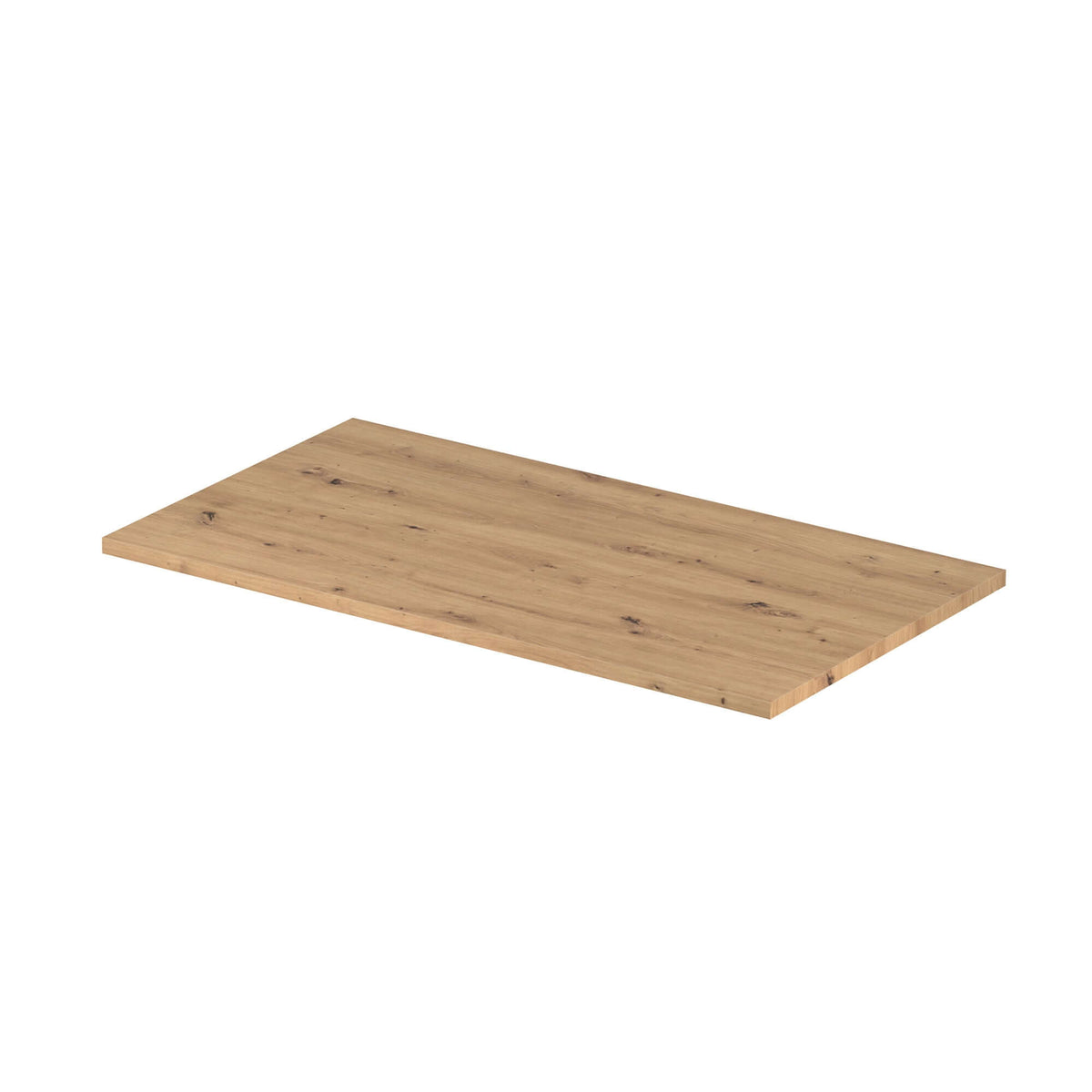 Encimera de melamina lacada en MDF para baño, diseño modular, versátil y fácil de mantener.