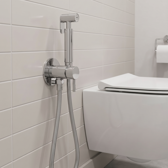 Ducha higiénica alternativa a bidé de baño (pared)