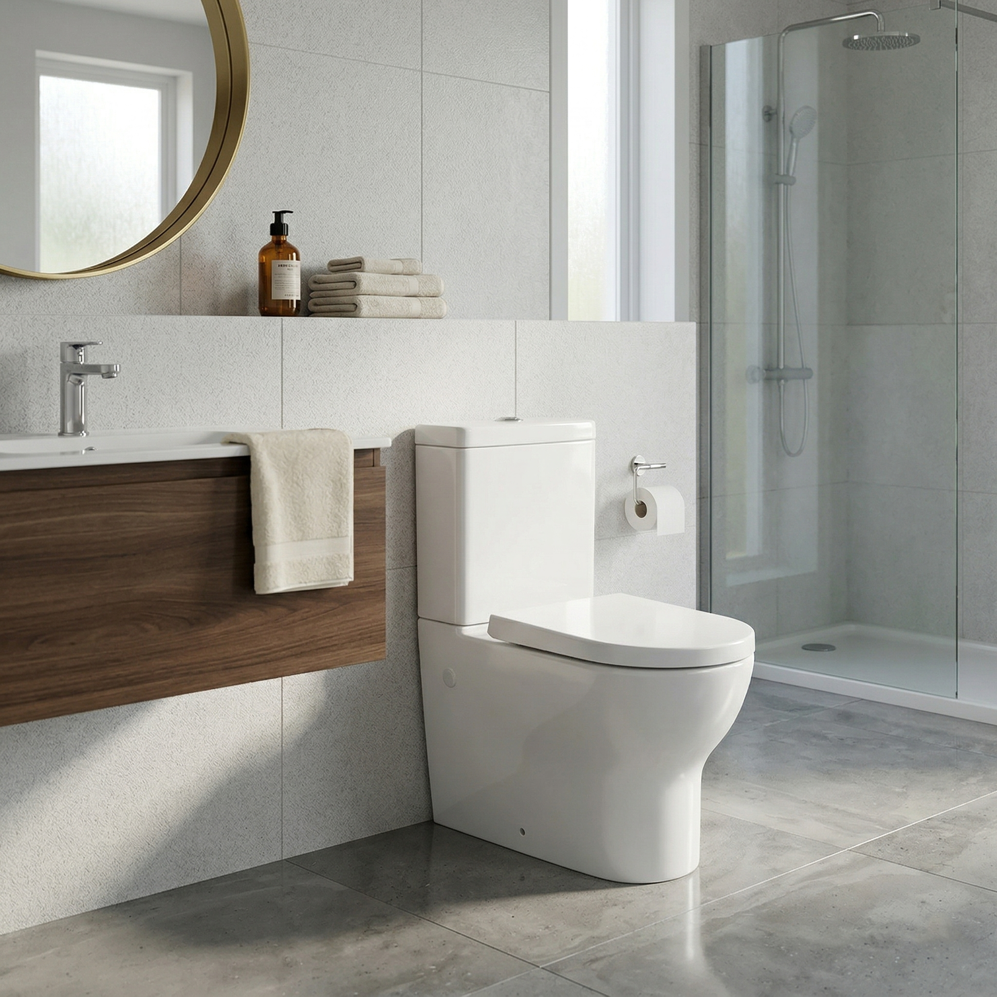 Inodoro elegante compacto modelo Treviso