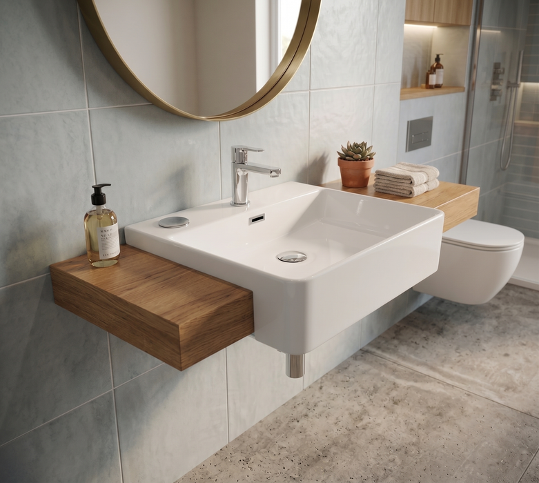 Lavabo cerámico de diseño modelo Riff