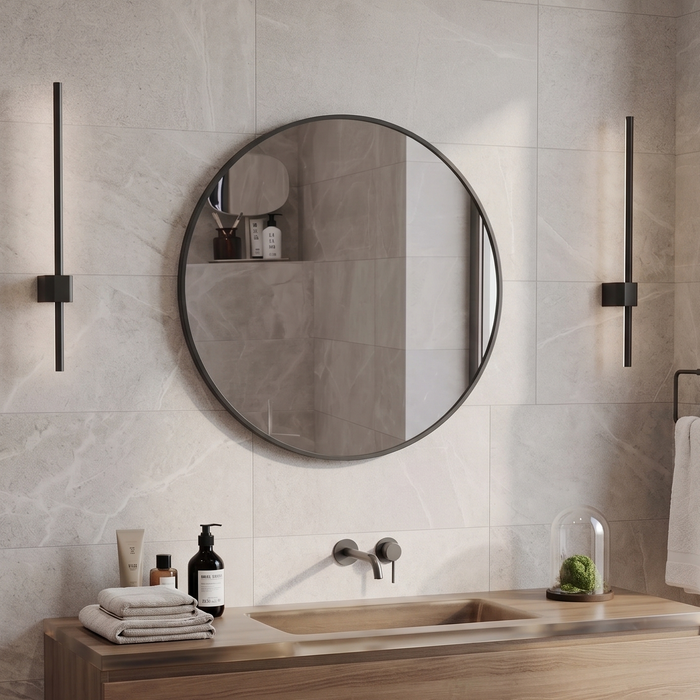 Espejo para el baño modelo redondo