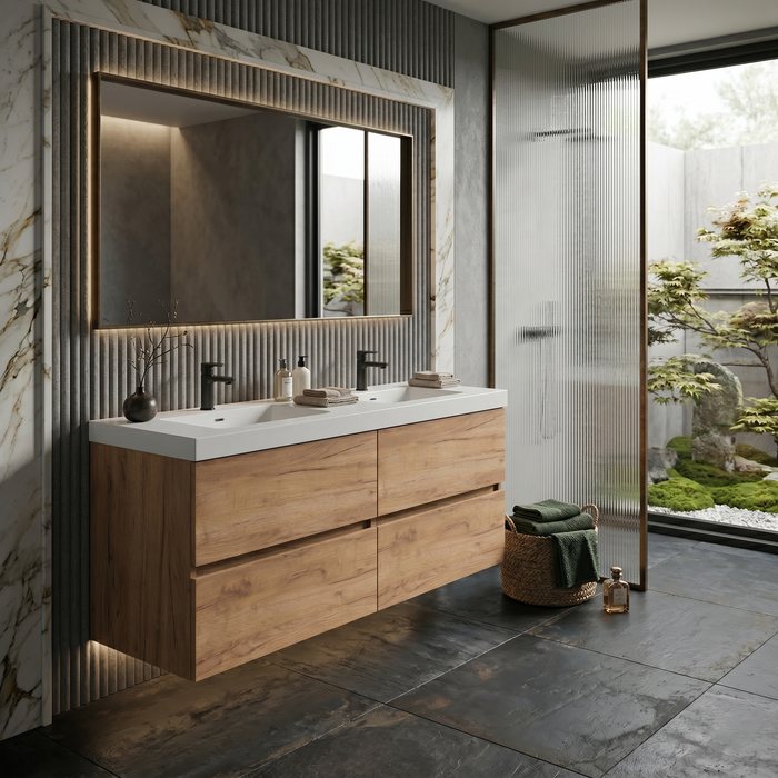 Lavabo de encastrar dos senos modelo Urban