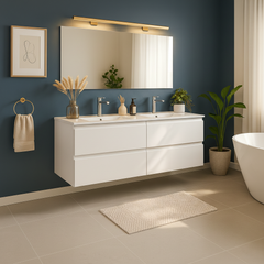 Lavabo de encastrar doble seno modelo Bogotá 121 cm