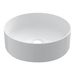 Lavabo sobre encimera modelo Unia, cerámica blanca brillante, diseño moderno y minimalista, dimensiones 355x355x120 mm.