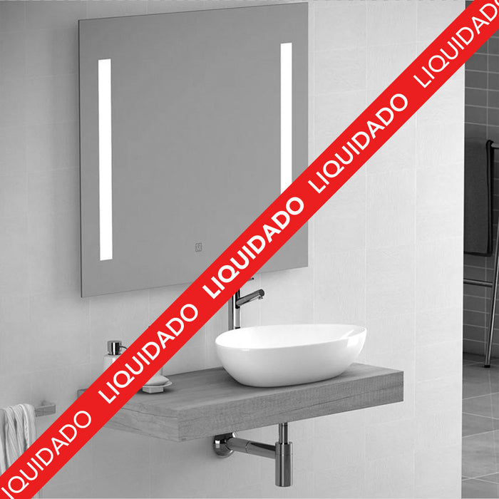 Espejo de baño moderno con luz Led modelo Cora