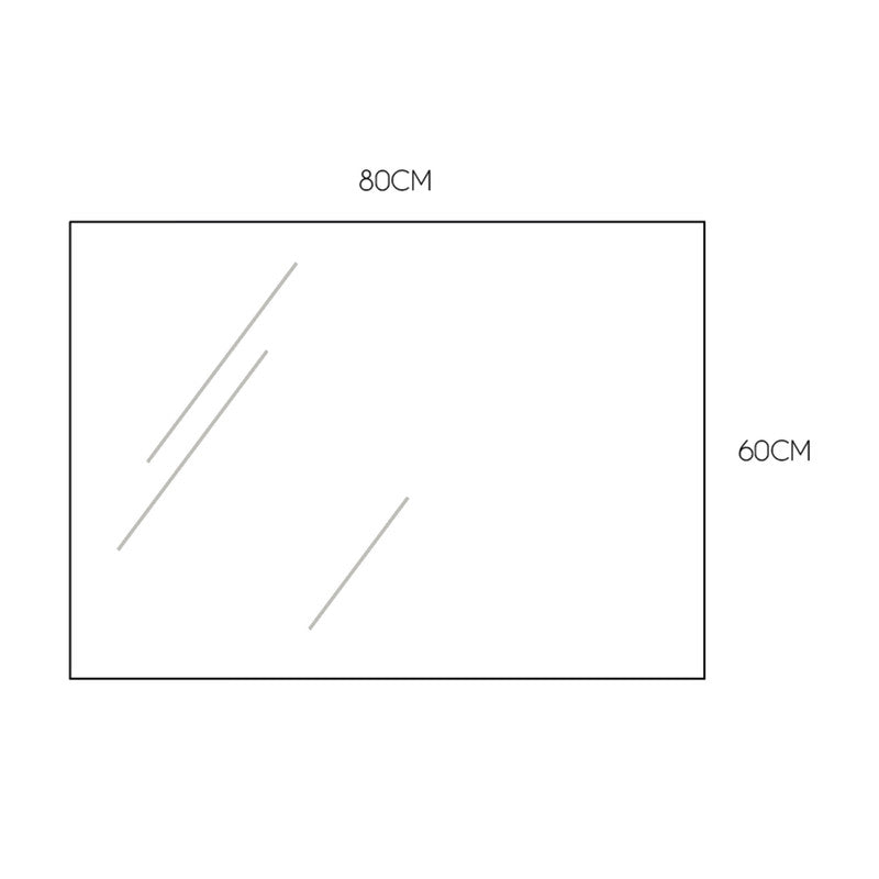 Espejo de baño rectangular modelo Luna horizontal