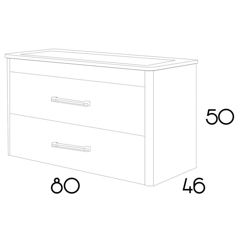 Mueble de baño suspendido modelo Venecia