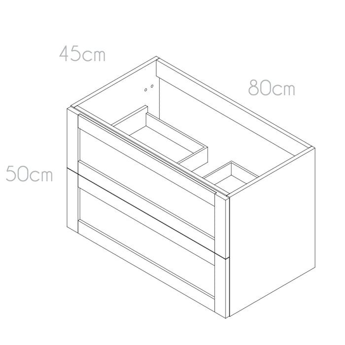 Mueble de baño suspendido modelo Cairo