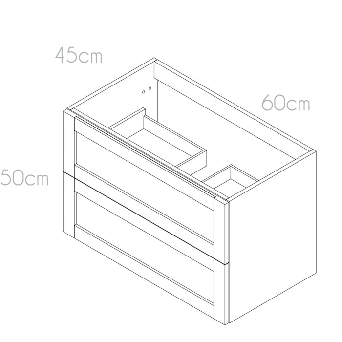 Mueble de baño suspendido modelo Cairo