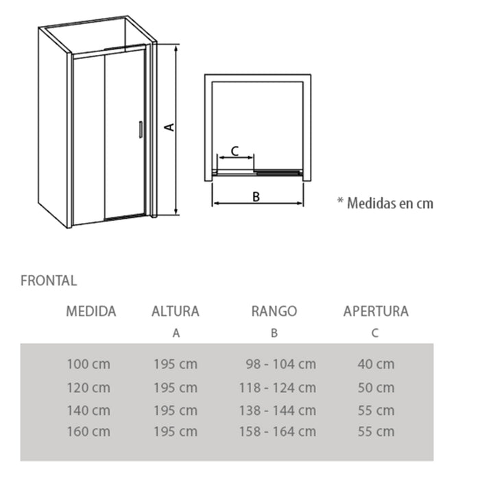 mamparas ducha modelo DERVER