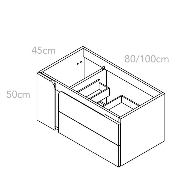 Mueble suspendido modelo Deva
