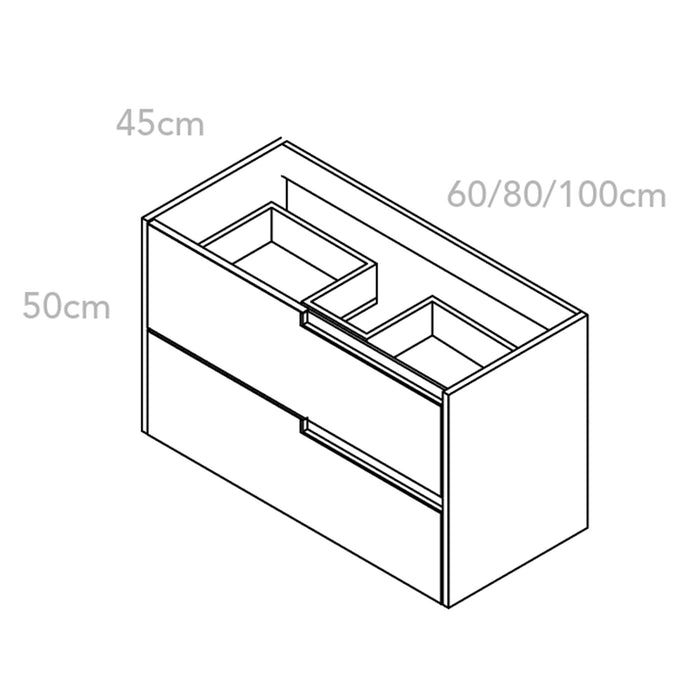 Mueble suspendido modelo Modular