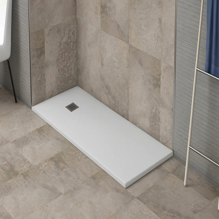 Plato de ducha rectangular modelo Liso rejilla delantera