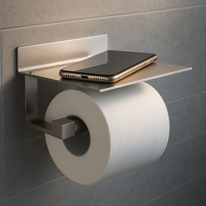 Portarollo de papel higiénico con tapa