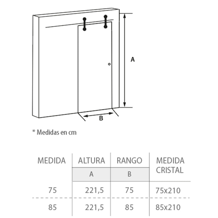 Puerta de paso modelo Bután