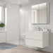 Camerino de baño modelo Paros con diseño minimalista y amplio almacenamiento en ambiente moderno.