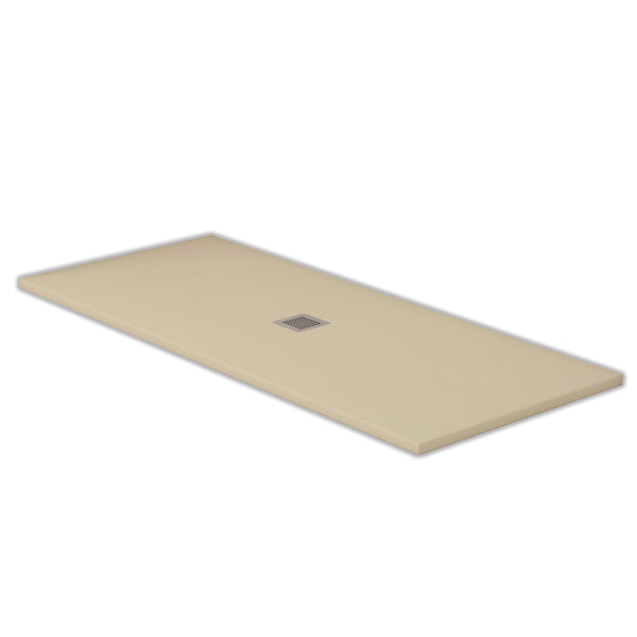 PLATO DE DUCHA RECTANGULAR MODELO LISO REJILLA CENTRADA