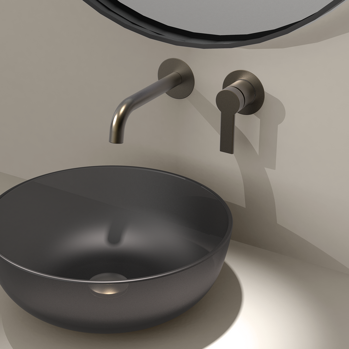 Monomando encastre lavabo rondo
