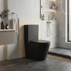 Inodoro compacto para baño color negro Verona