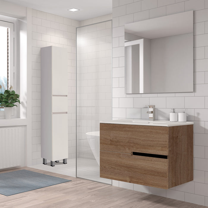 Conjunto de baño lavabo encastrado modelo Caviana