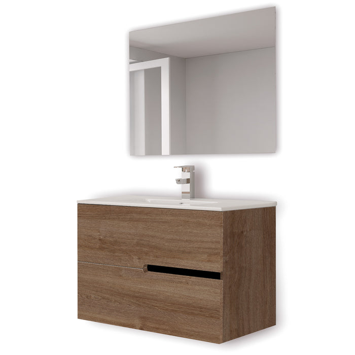 Conjunto de baño lavabo encastrado modelo Caviana