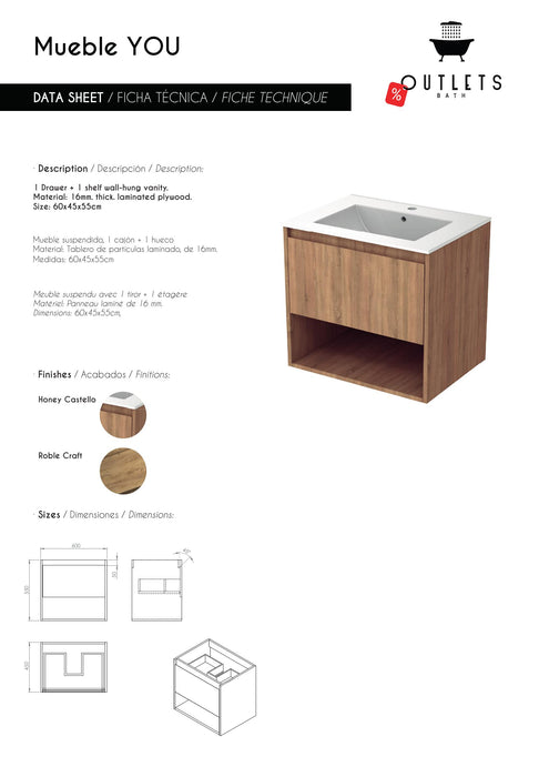 MUEBLE SUSPENDIDOS MODELO YOU