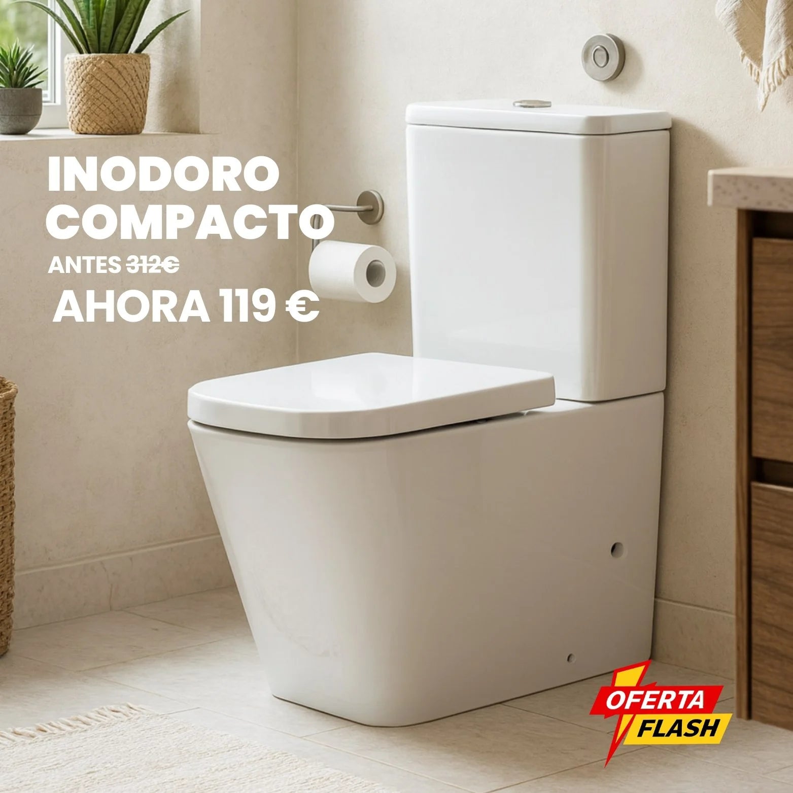 Inodoro compacto modelo Liena