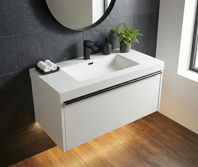 Lavabo de encastrar un seno modelo Urban