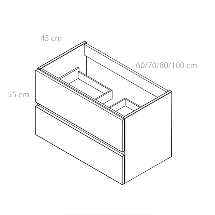 MUEBLE SUSPENDIDO PARA EL BAÑO MODELO MEXICO