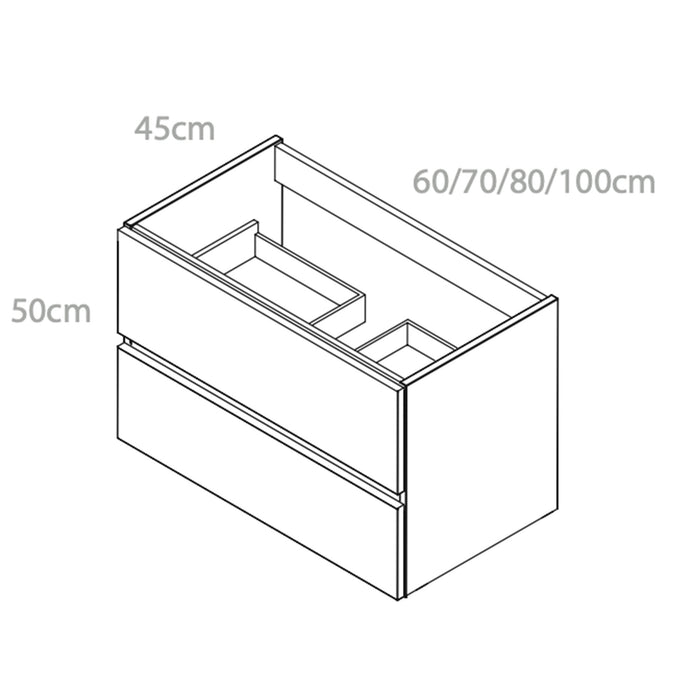 Mueble suspendido modelo México